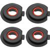 SG Store 4 PZ Auto H7 LED Faro Lampadina Base Holder Adattatore Presa Fermo Supporto Auto Faro Componenti di Ricambio Plastica Nero 15mm Foro Formato
