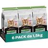 Purina Pro Plan Optirenal Sterilised Crocchette Gatti Sterilizzati con Salmone, 6 Confezioni da 1.5 kg