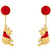 Disney Winnie The Pooh EF00861YL - Orecchini a palloncino galleggianti, colore: rosso e oro