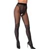 Cottelli Crotchless Lace Tights 2510405 Black 3-M
