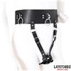 LateToBed BDSM Line Adjustable Female Chastity Belt Black