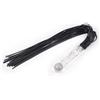 LateToBed BDSM Line Glass Handle Flogger 70cm Black