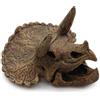 Amtra Deko Triceratopo - Decorazione in Resina atossica per Acquari, Accessorio Ornamentale subacqueo, Decorativo rifugio nascondiglio, Dipinto a Mano, Dimensione 10 * 13 * 15 cm