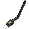 Inivech Chiavetta WiFi USB Adattatore Dual Band 2.4G/5GHz AC 600Mbps, Antenna Ricevitore WiFi per PC fisso, Portatile, Tablet - Realtek Chipset - 802.11ac (Driver Free) Inivech
