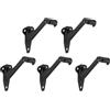 Design House Staffa per corrimano standard 188151 Hardware resistente per scale in casa o in ufficio, nero opaco, confezione da 5