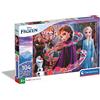 Clementoni- Puzzle Glitter Effect Frozen 2 Disney 104pzs Clementoni-20162-Glitter 2-104 Pezzi, Bambini, Multicolore, One size, 20162