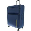 Mandarina Duck Zephyr - Trolley XL EXP, Blu (dress blue), 52 cm (L) x 31.5 cm (W) x 83 cm (H), Trolley XL espandibile in tessuto morbido ad effetto 3D