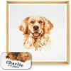 Trimits Kit Punto Croce Personalizzato Grande per Adulti Principianti, Decorazione da Parete per Amanti degli Animali, Proprietari di Cani, 11 Pezzi, 36x36 cm, Golden Retriever, Cornice Non Inclusa