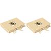 walther design scatole portaoggetti crema con coperchio intagliato, Fun FB-112-H (Confezione da 2)