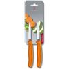 Victorinox Swiss Classic, set di due coltelli da verdura con lama da 8 centimetri in acciaio inox mediamente appuntita, arancione (Confezione da 2)