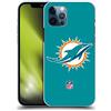 Head Case Designs Licenza Ufficiale NFL Semplice Miami Dolphins Logo Custodia Cover Dura per Parte Posteriore Compatibile con Apple iPhone 12 / iPhone 12 PRO