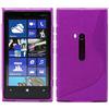 ebestStar - Cover Compatibile con Nokia Lumia 920 Custodia Protezione S-Line Design Silicone Gel TPU Morbida e Sottile + Penna +3 Pellicole plastica, Viola [Apparecchio: 130.3 x 70.8 x 10.7mm, 4.5'']