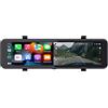 Coral Vision 4K CarPlay DashCam - Sensore 4K Sony Dual-Lens Specchio touch da 11 pollici che supporta CarPlay Android Auto Bluetooth WDR Transport Stream