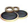 MASTERLINE Set di Anelli in MDF compasto da: da 2 anelli con smusso ed incavo per altoparlante diametro 165 mm ; 2 pezzi per tweeter diam. 100 mm; 2 griglie idonee ad alloggiare nell'anello da 165 mm