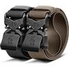 KEMISANT Cintura Tattica 2 Pack, Cintura Uomo Militare Lavoro 38MM,Fibbia Metallo Sgancio Rapido,2Pacchetto-Nero/Blu Violaceo2740,125cm/38-42vita regolabile