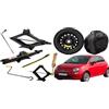 AIWAYS KIT RUOTINO DI SCORTA 16 inch compatibile con FIAT 500 50 312 dall'anno 2007 - Accessori Inclusi (Crick/Chiave/Sacca)