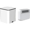 DUTAMI Mini macchina compatta a ultrasuoni a luce blu, lavaggio a ultrasuoni, lavabora a spina USB, lavabora e inversa, scolapiatti posteriori ecologici per bassi per viaggi, affari e casa