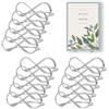 Encuryna Segnaposto da tavolo, 15 pezzi, in argento, per decorare la tavola, matrimoni, feste, compleanni, ufficio