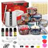 TEPENAR Creazione creativa di candele per Natale - Set fai-da-te per la realizzazione di candele set regalo di candele profumate e kit per la fabbricazione di candele per Natale compleanni festa della mamma
