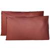 FARFALLAROSSA Coppia di Federe 100% Puro Cotone 40x80 CM, Set di 2 Tessuti per Cuscino Letto Made in Italy, Chiusura a Busta, Tinta Unita, Misura Standard - Bordeaux