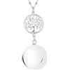 MAMIJUX Chiama Angeli Albero Vita Mamma Idea Regalo Gravidanza Collana Donna Richiamo degli Angeli Catenina Acciaio