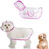 SSyang Impermeabile per animali domestici, Impermeabile per Cani con Cappuccio Impermeabile per Cuccioli di Cane di Piccola e Media Taglia,Regolabile Trasparente Poncho Impermeabile (M,Rosa)