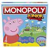 Monopoly Hasbro Monopoly Junior: Peppa Pig Edition, gioco da tavolo per 2-4 giocatori, per bambini dagli 5 anni in su