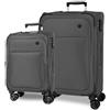 MOVOM Atlanta Set di valigie, taglia unica, grigio, Taglia unica, Set di valigie