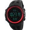 findtime Orologio digitale da uomo, militare, multifunzione, digitale, con allarme Dual Time, Coutdown luminoso, orologio sportivo da uomo, numeri grandi, orologio digitale da uomo, 50 m, impermeabile, Colore: