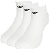 Emporio Armani 3-pack In-shoe Socks With Jacquard Eagle, Confezione da 3 calzini per scarpe Uomo, Bianco (Off White), L-XL