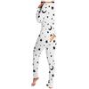 Surttan Pigiama Sexy Pigiama Tuta da Donna Tutina con Apertura Posteriore Monopezzo Autunno Inverno Pigiama Intero con Patta Sexy Pagliaccetto Tuta a Maniche Lunghe Body Oversize Onesie Pajamas