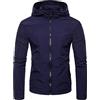 keephen Giacca a Vento da Uomo con Cappuccio Giacca Softshell con Cappuccio Regolabile Cappotto Aderente Leggero Antivento Giacca a Vento Invernale Calda per Sci da Ciclismo all'aperto