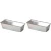 Baldassare Agnelli Pentole Agnelli COAL3818 Stampo Plumcake, Alluminio, Argento, 18 cm (Confezione da 2)