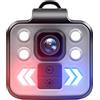Yisawroy Videocamera 1080P Indossabile Sport Recorder Outdoor IP65 Impermeabile Camera Equitazione LED Luce Regolabile Videocamera Ciclismo Esterna Telecamera di Sicurezza Con Luce di Allarme