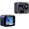BuNiq telecamera Videocamera d'azione Ultra HD con telecomando Mini fotocamera Impermeabile for bici Casco da moto Videocamera sportiva compatibile for auto Bicycl (Color : Only Camera)