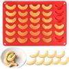 JHXhhthongtong Stampo per Croissant in Silicone Teglia Forno per Cornetti Stampo per Croissant Stampo per Caramelle Antiaderente per Cioccolato Cubetti di Ghiaccio Praline Mousse Torte Gelato (30 Fori)