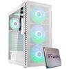 EMCA4 Computer Gaming PC Ryzen 7 5800X - RX 7800 XT 16GB - SSD M.2 1TB nvme - Ram 32GB DDR4 3200mhz - 6 ventole ARGB - Windows 11