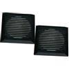 MASTERLINE Coppia griglie quadrate in plastica NERE per altoparlanti diam. 100 mm. UNIVERSALI. Disponibili anche in colore GRIGIO.