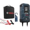 Bosch Automotive Bosch C80-Li Caricabatterie per auto, 12V / 15 A, Carica di mantenimento - Per batterie agli ioni di litio, al piombo, GEL, EFB e VLRA
