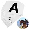 PEUTIER 8pz Pennarelli da Dressage per Montaggio a Parete per Arena, Acrilico Pennarelli da Dressage da Allenamento per Atleti Equestri A B C E H K F M Segni di Lettere Grandi