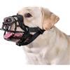 OneTigris Museruola morbida per cani, gomma resistente, cinghia regolabile adatta per museruole di cani medi e grandi dimensioni, prevenzione di abbaiare, mordere e masticare (XL)
