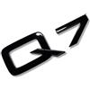 MCK Auto - Q7 Nero Lucido Anteriore Posteriore Ala Nero Badge Logo Boot Emblema Adesivo Tuning