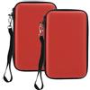 DEWIN Custodia per Console di Gioco - Custodia Rigida per Console di Gioco Custodia Rigida Protettiva in Eva Custodia Portatile Compatibile con Console di Gioco 3ds XL(Rosso)