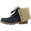 Timberland 6 inch Waterproof Shearling (Junior), Stivali Unisex-Bambini, Blu Medium Blue Nubuck, 36 EU