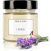 CERERIA DEL ROSSO Candela Profumata Cera di Soia 100% Naturale Aromaterapia Profumo Intenso Fino a 40 ore Idea Regalo Occasione Made in Italy Varie Fragranze (Lavanda)
