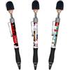 Bells Box Souvenirs Set di 3 penne a sfera a forma di Soldier Head London, famosi punti di riferimento Union Jack, penna regalo britannica da collezione