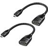Cable Matters 2 adattatori da Micro HDMI a HDMI, 12 cm, 8K