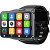 Sunsune Smart Watch da uomo, Smartwatch 4G per Android e iOS, ampio display da 2,88 pollici 4GB+64GB Android 9.0 activity tracker cardiofrequenzimetro, fotocamera/WIFI/GPS/Google Map/banda staccabile(Nero)