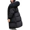 tinbarry Donna Cappotti Invernali Piumino Spesso Giacca Invernale Con Cappuccio Pelliccia Sintetica Cappotto Antivento Giacca Con Cappuccio Parka Cappotto Lungo Caldo Moda Cappotto Lungo Caldo