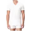 Generico Maglietta Intima Uomo Caldo Cotone 3 Pezzi Scollo V Maglietta Intima Uomo Invernale Art. 1042 (3XL, 3 Pezzi Bianco)